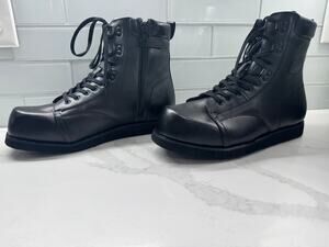 Mt. Emey Genuine Leather Black Boots Men's Size 15 Extra Wide - NIB